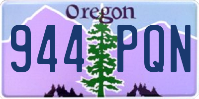 OR license plate 944PQN