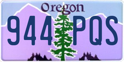 OR license plate 944PQS