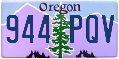 OR license plate 944PQV