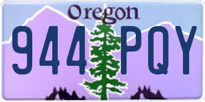 OR license plate 944PQY