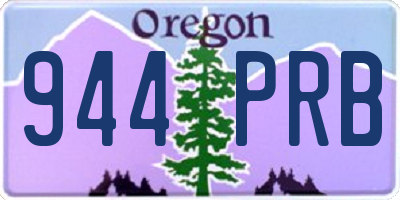 OR license plate 944PRB