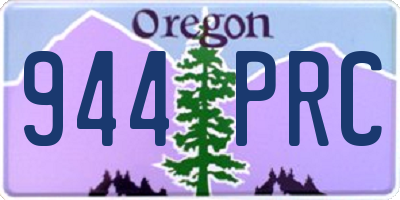 OR license plate 944PRC