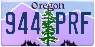 OR license plate 944PRF