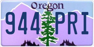 OR license plate 944PRI