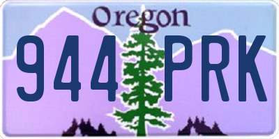 OR license plate 944PRK