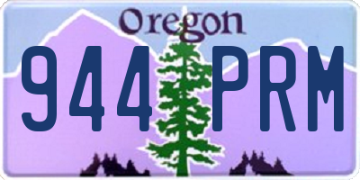 OR license plate 944PRM