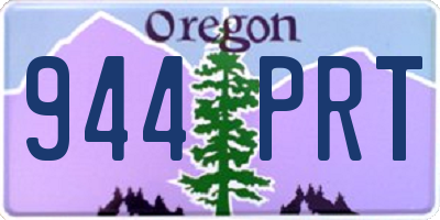 OR license plate 944PRT