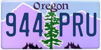 OR license plate 944PRU