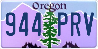 OR license plate 944PRV