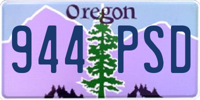 OR license plate 944PSD