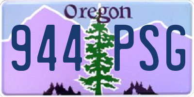 OR license plate 944PSG