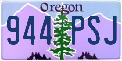 OR license plate 944PSJ