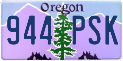 OR license plate 944PSK