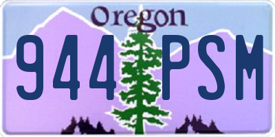 OR license plate 944PSM