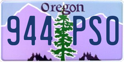 OR license plate 944PSO