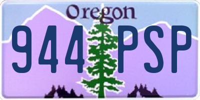 OR license plate 944PSP