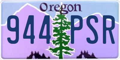 OR license plate 944PSR