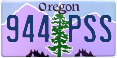 OR license plate 944PSS