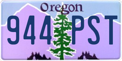 OR license plate 944PST