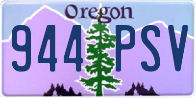 OR license plate 944PSV