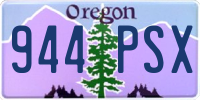 OR license plate 944PSX