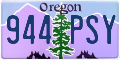 OR license plate 944PSY