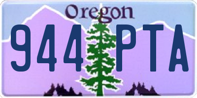 OR license plate 944PTA