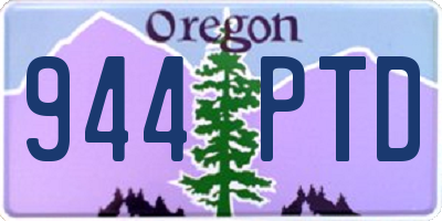 OR license plate 944PTD