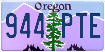OR license plate 944PTE