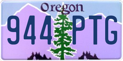 OR license plate 944PTG