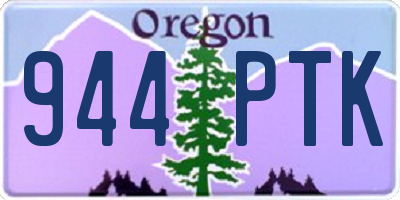 OR license plate 944PTK