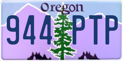 OR license plate 944PTP
