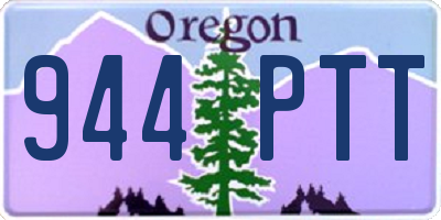 OR license plate 944PTT