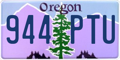 OR license plate 944PTU