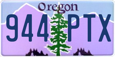 OR license plate 944PTX
