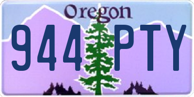 OR license plate 944PTY