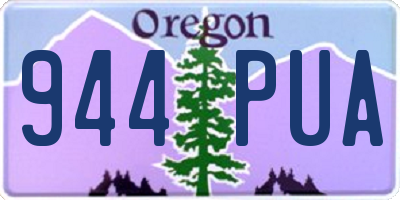 OR license plate 944PUA