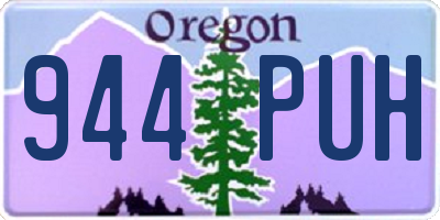 OR license plate 944PUH