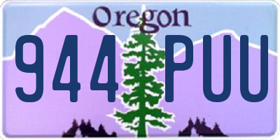 OR license plate 944PUU