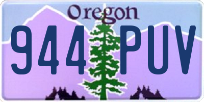 OR license plate 944PUV