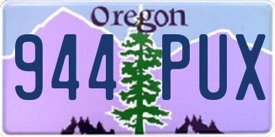 OR license plate 944PUX