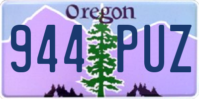 OR license plate 944PUZ