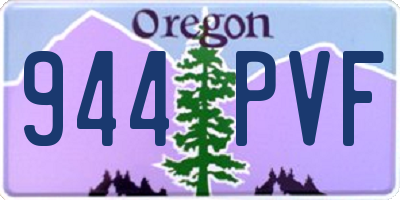 OR license plate 944PVF