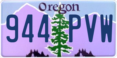 OR license plate 944PVW
