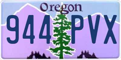 OR license plate 944PVX