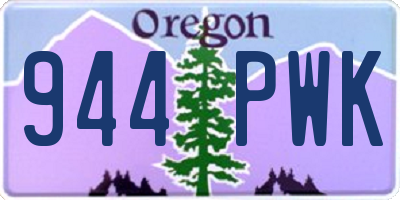 OR license plate 944PWK