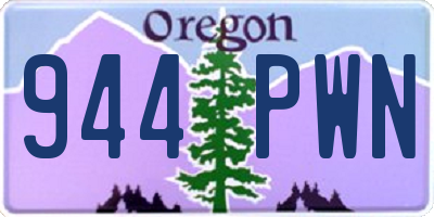 OR license plate 944PWN