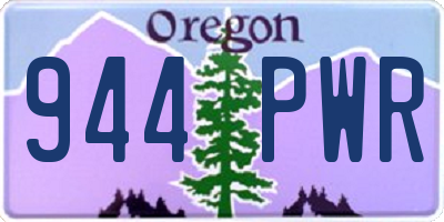 OR license plate 944PWR