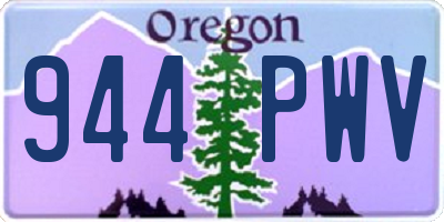 OR license plate 944PWV
