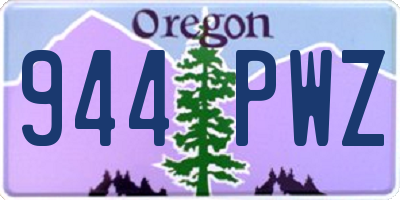 OR license plate 944PWZ